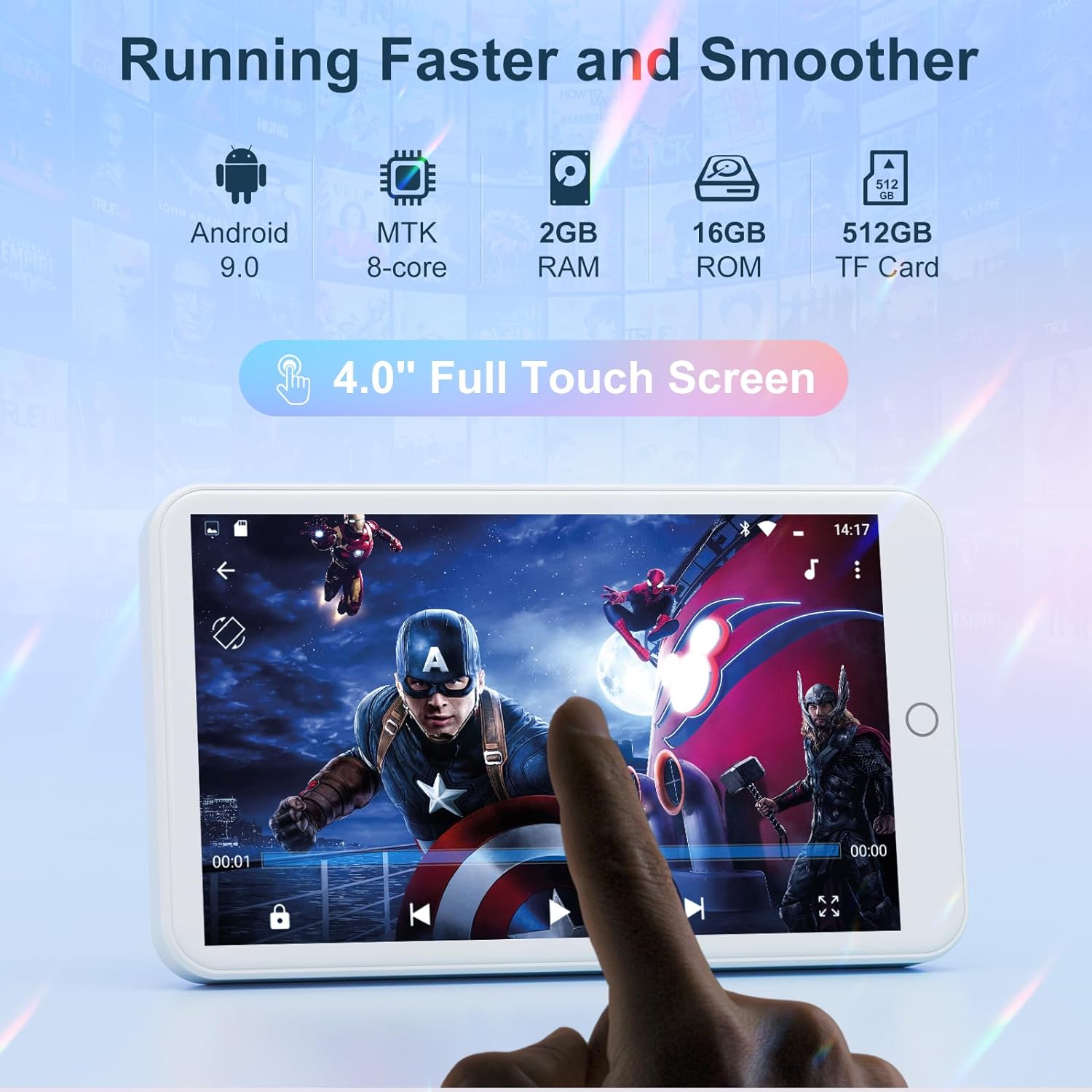 MECHEN 16GB Android 9.0  MP3 P - Photography History recension och pris