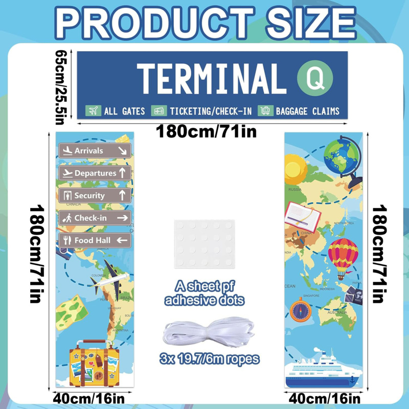 2D flat banner 3pc, airport te - Photography History recension och pris