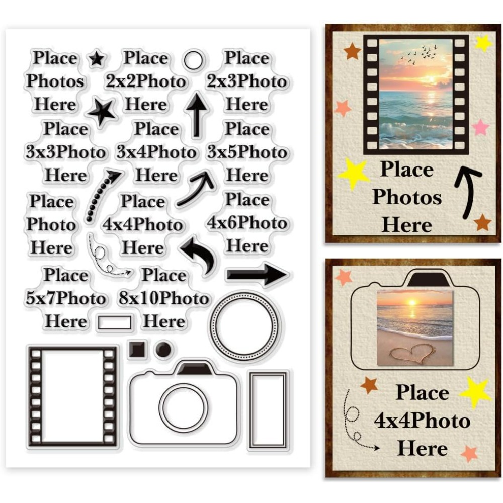 Place Photo Here Clear Stamp A - Photography Definition recension och pris