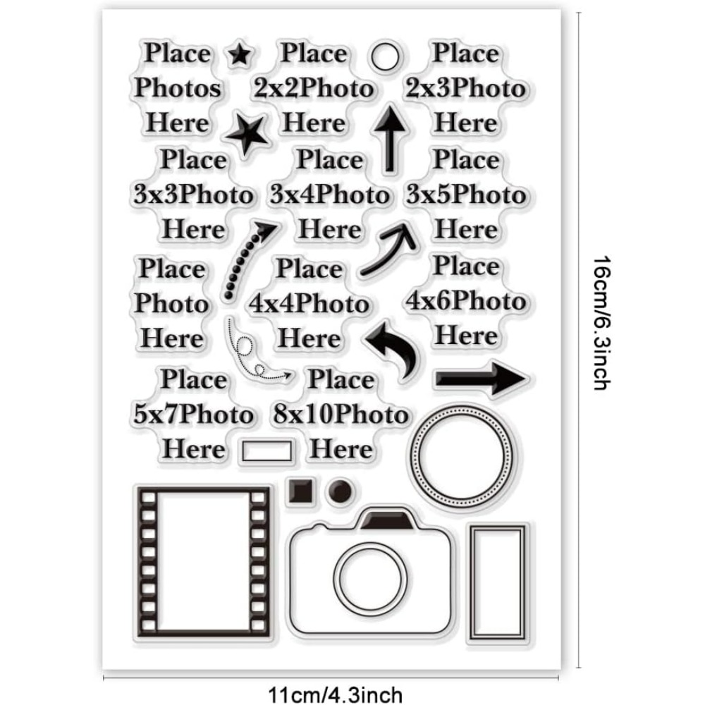 Place Photo Here Clear Stamp A - Photography Definition recension och pris