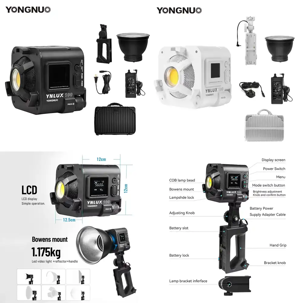 YONGNUO YNLUX100 100W 3200K-56 - Photography Videos Free recension och pris