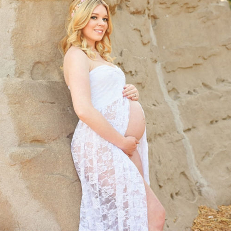 Long Maxi Gown Lace Maternity  - Photography Club recension och pris