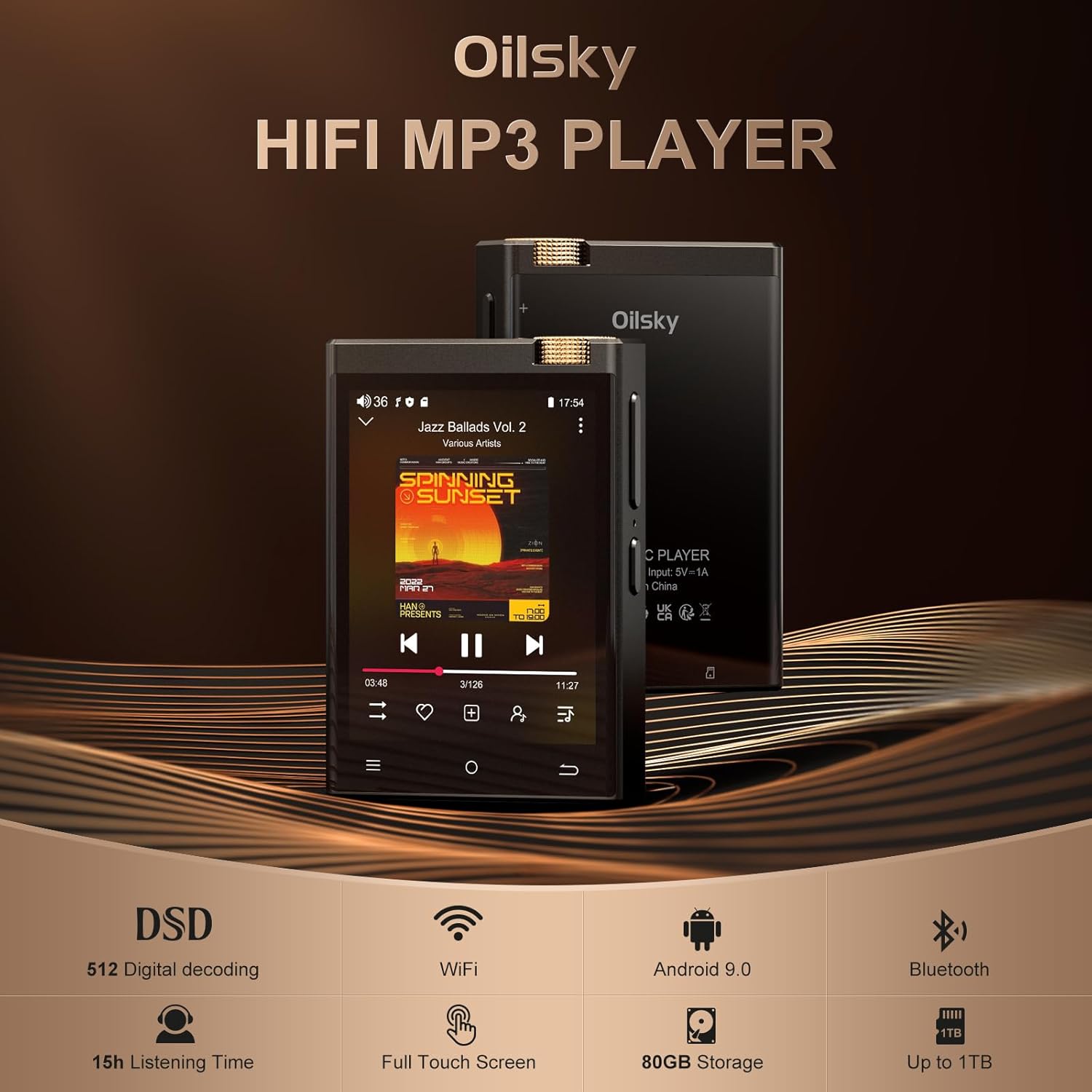 Hi-Fi MP3 Player with Bluetoot - Photography History recension och pris