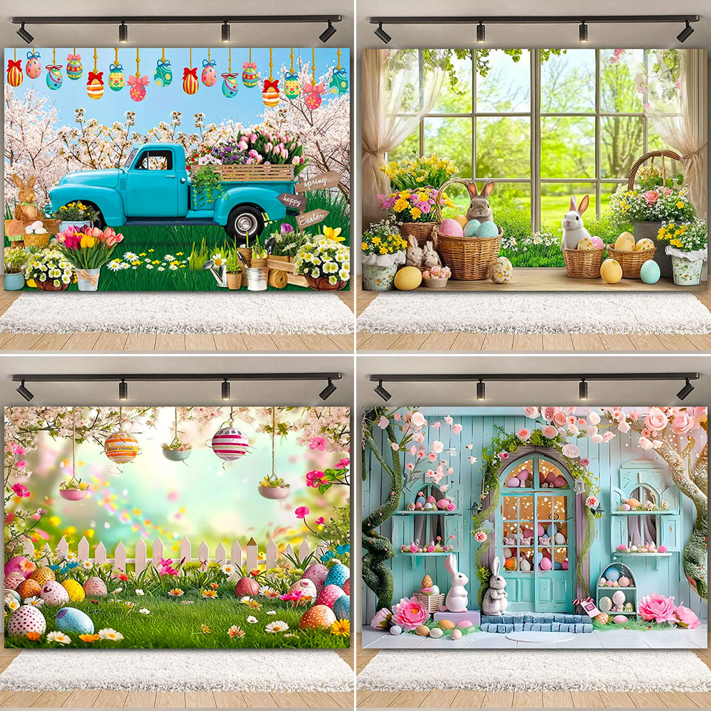Happy Easter Backdrop Photogra - Photography Architecture recension och pris